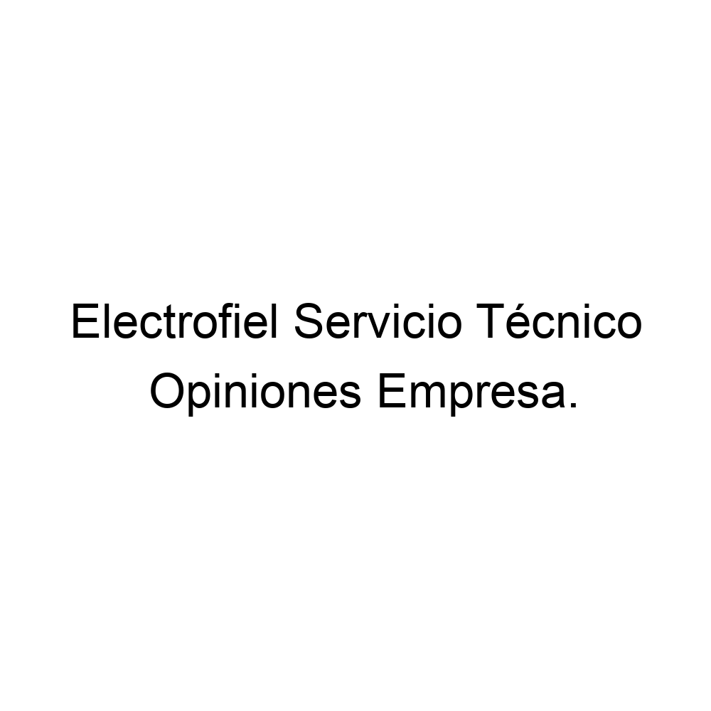 Electrofiel Servicio Técnico